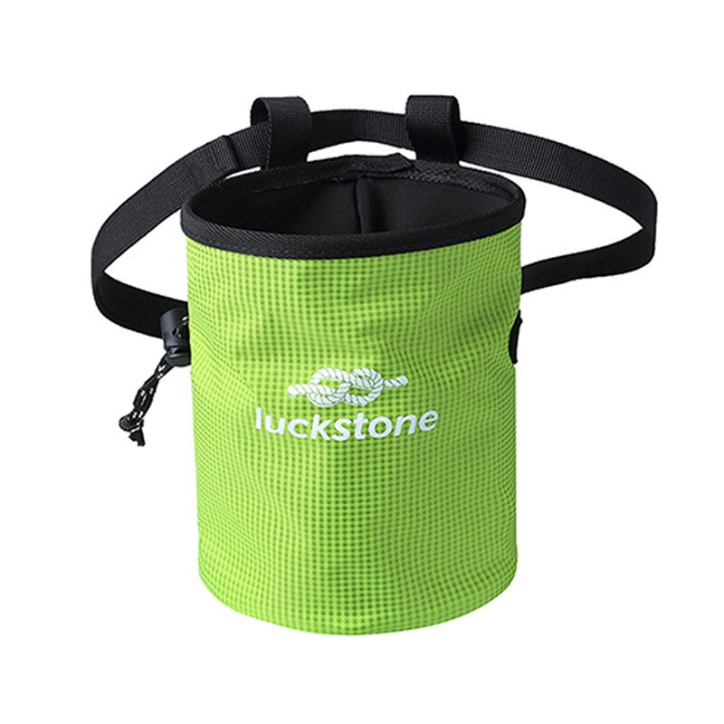 Outdoor Chalk Bag Bouldering Climbing Rock Climbers Magnesium Powder Bag With Drawstring Closure Adjustable Belt