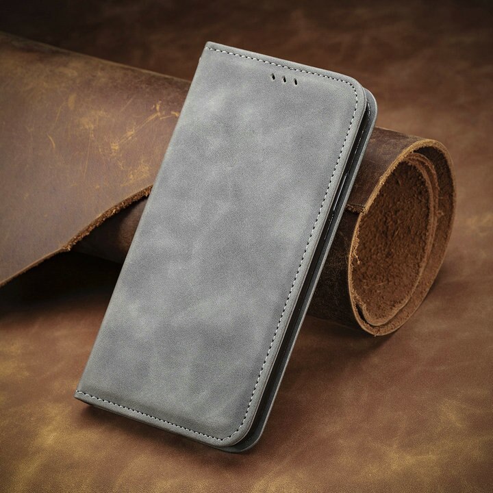 Luxury Smooth Wallet Coque for Samsung A03 Core Flip Case Texture Leather Book Etui Samsung Galaxy A03S Case A 03 S Phone Cover: For Samsung A03s / Gray