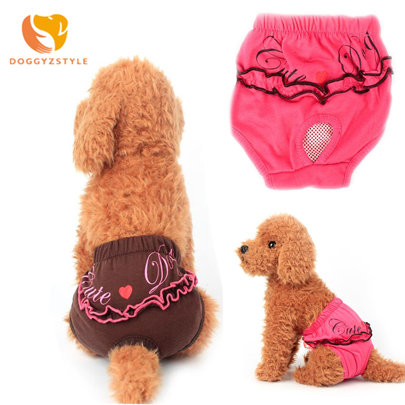 Hund fysiologiske bukser xs-l ble sanitær vaskbar kvindelig hund shorts trusser menstruation undertøj trusser doggyzstyle