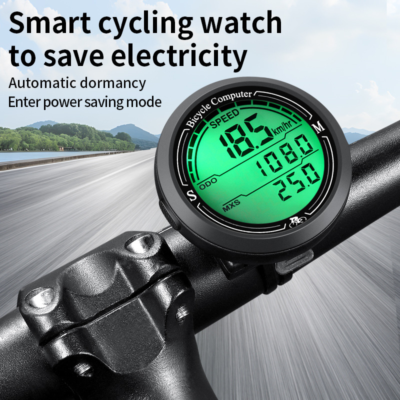 Bike Computer and Bicycle Odometer Wired MPH KM/H Bike Speedometer with Automatic Wake-Up Cycling Speed Tracker
