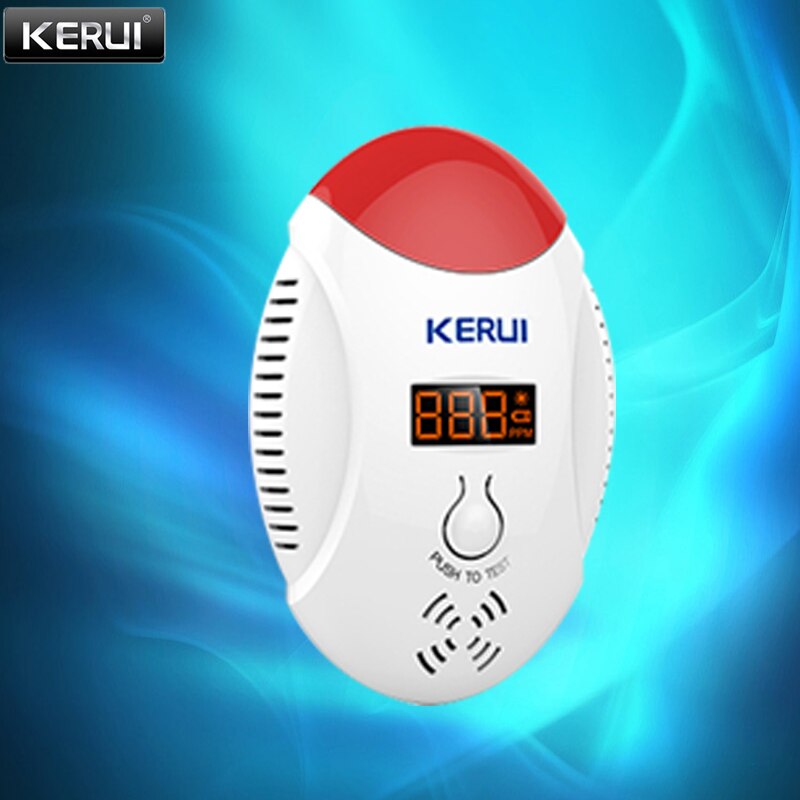 KERUI W18 WIFI Wireless GSM Alarm System Eas Kit Home Security Alarm Host With Siren Home Security Alarm Host APP Remote Control: Co gas sensor
