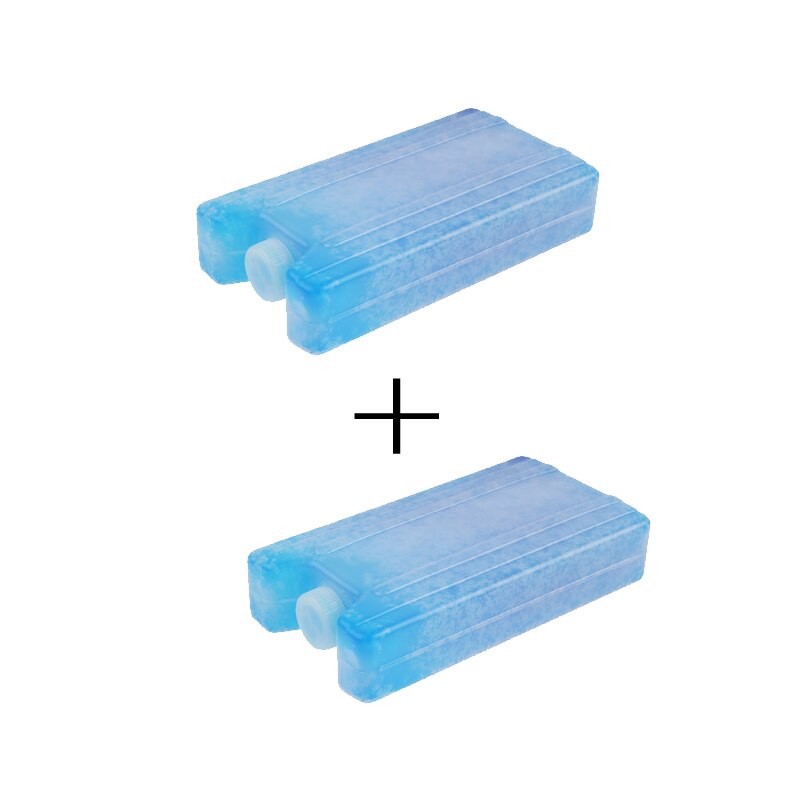 Caja rellena de agua fría de HDPE, tipo plano, para fiambreras y bolsas refrigeradoras, gran capacidad, 400ml, caja de resina de polímero absorbente: two box