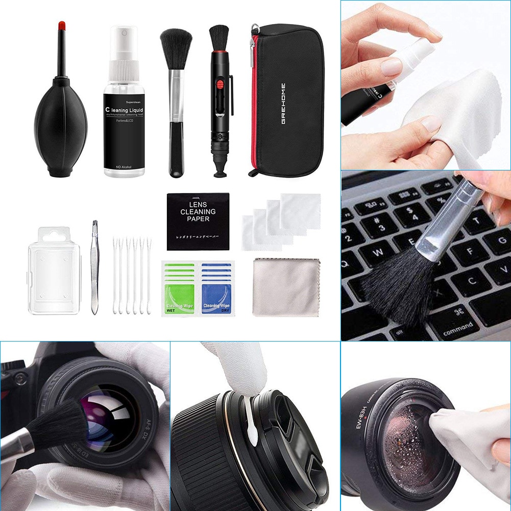 24Pcs Camera Cleaner Kit Dslr Lens Digitale Camera Sensor Cleaning Tools Set Dslr Camera Lens Cleaner Borstel Pincet kit