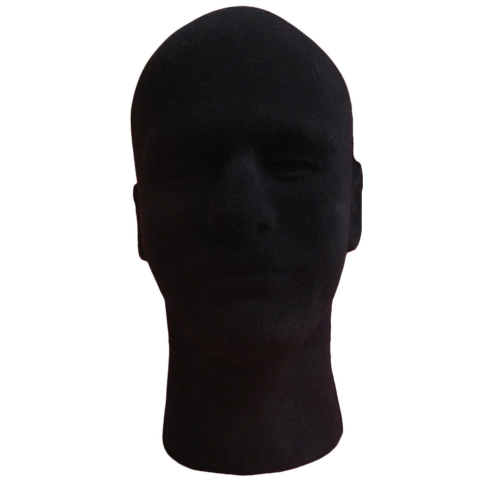 Mannlig skum flokker seg kosmetikk trening hode modell briller headset parykk vise stativ mannequin hår styling tilbehør
