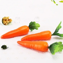 1 Uds. Zanahorias Mini espuma de plástico Artificial zanahoria frutas y verduras baya tienda hogar cocina accesorios de fotografía decorativos