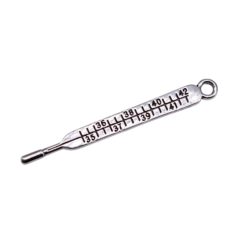 Wysiwyg 20 kpl koruja 36 x 4mm lämpömittarin koruja korujen tekemiseen tee itse koruja löytöjä antiikki hopean värinen metalliseos korut riipus