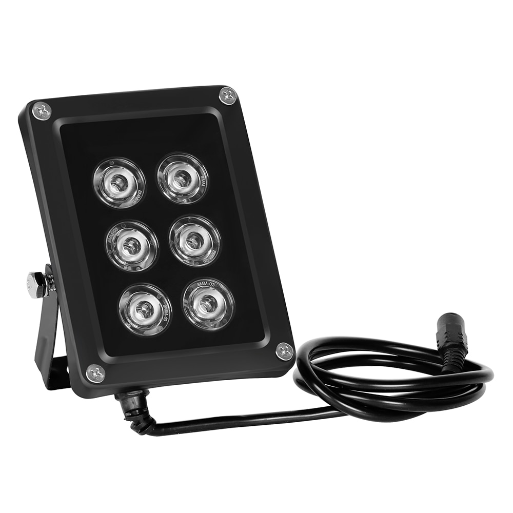 AZISHN CCTV 6 stks Array LEDS IR illuminator infrarood Licht Waterdicht Nachtzicht CCTV Licht Vullen voor Bewakingscamera