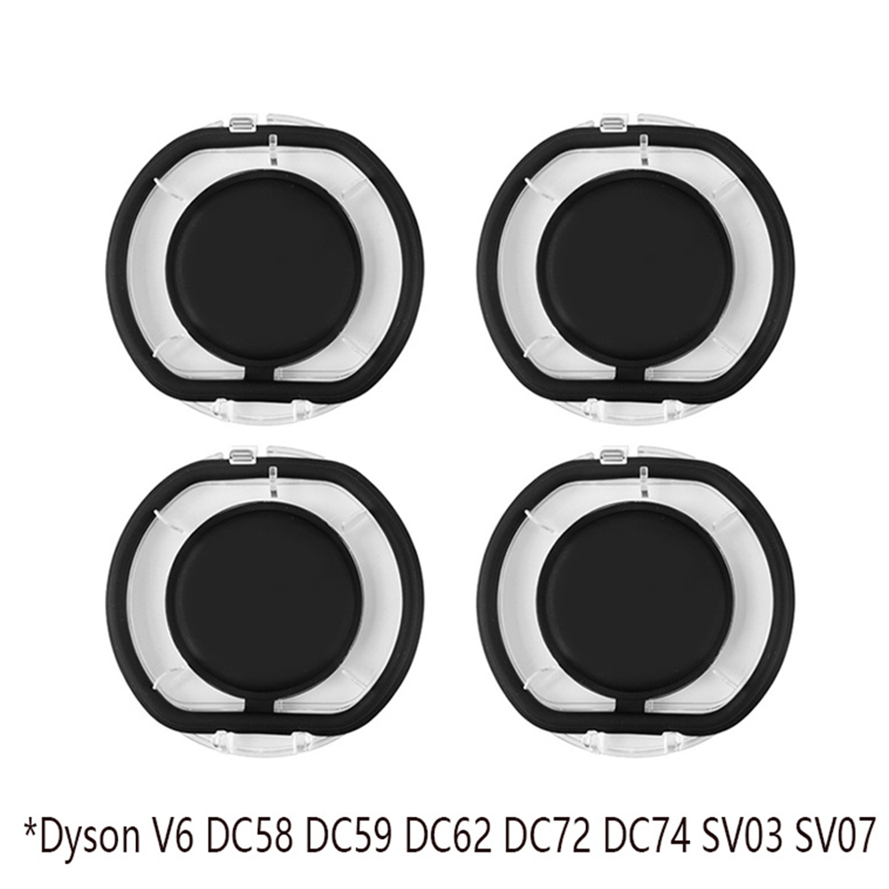 Bague d'étanchéité supérieure fixe et couvercle de Base pour aspirateur Dyson V6 V7 V8 V10 V11 V15, pièce de rechange pour tasse à poussière: jaune clair