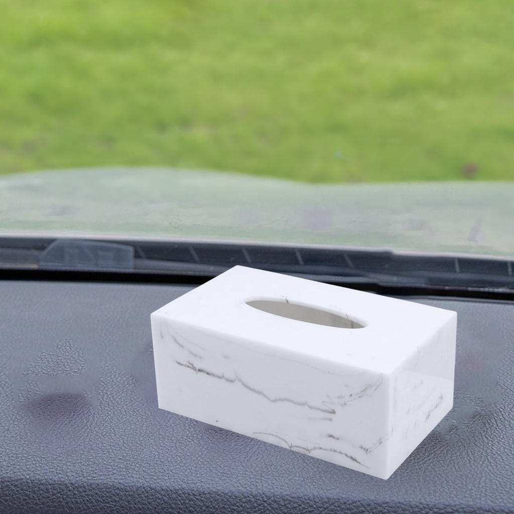 Tissue Box Cover Storage Portable Decoration Stylish Paper Stand Napkin Box for Kitchen Living Room Bedside Tables Tops Hotel