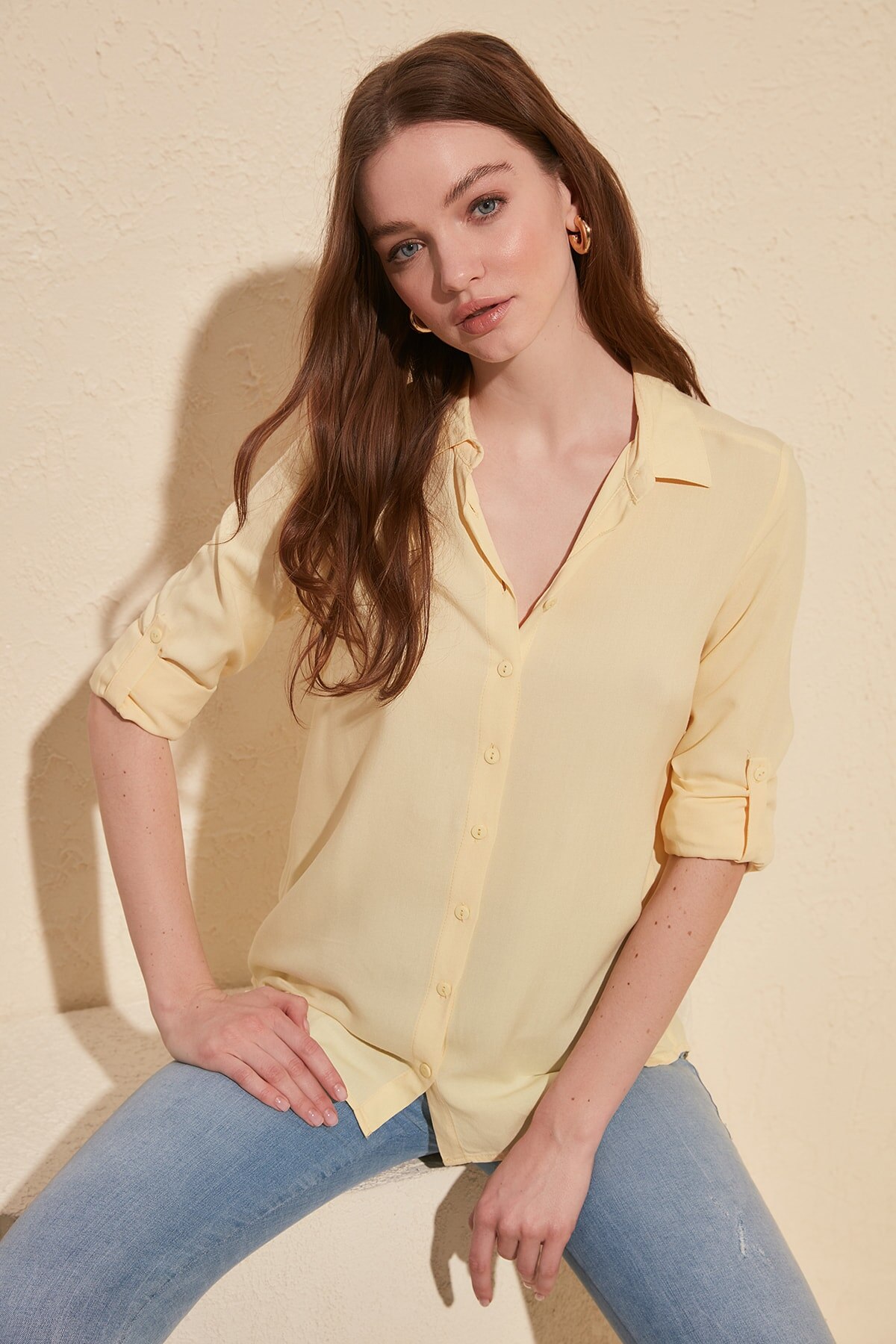 Trendyol basic shirt twoss 19 st 0226