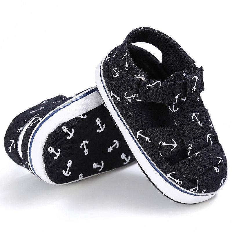 Brand Newborn Infant Baby Girls Boys Summer Casual Sandal Shoes 2 Style Cotton Print Cool Soft Baby Shoes 0-18M