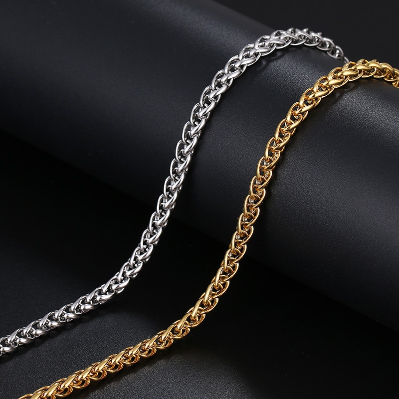 CACANA Stainless Steel Chain Bracelets For Man Women Gold Silver Color For Pendant Flower Basket Donot Fade Jewelry N1828