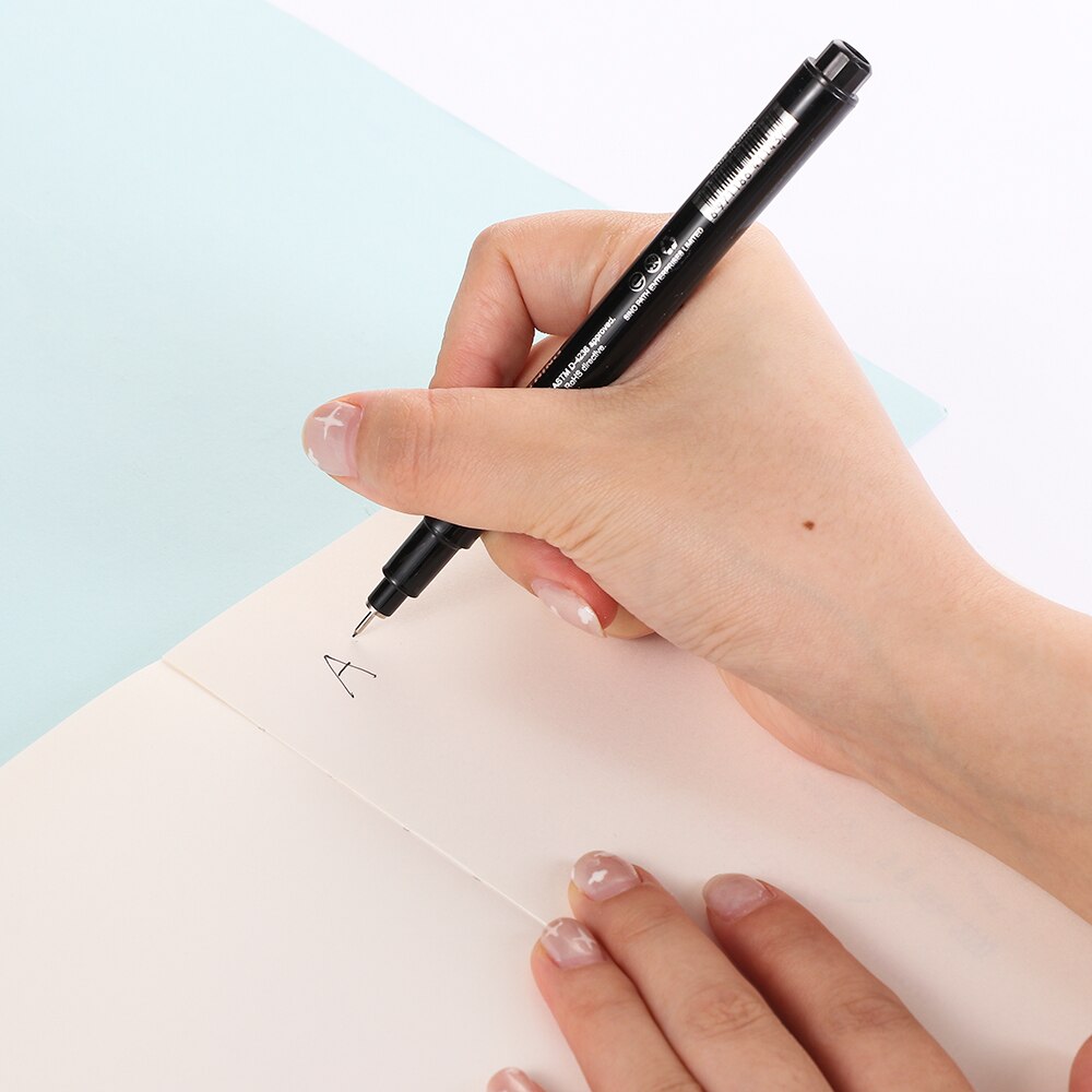 Nagel Kunst Graffiti Kuli Schwarz Wasserdicht DIY Blume Abstrakte Linien Skizze Professionelle Nachfüllbare Tinte Nagel Malerei Zeichnung Werkzeuge