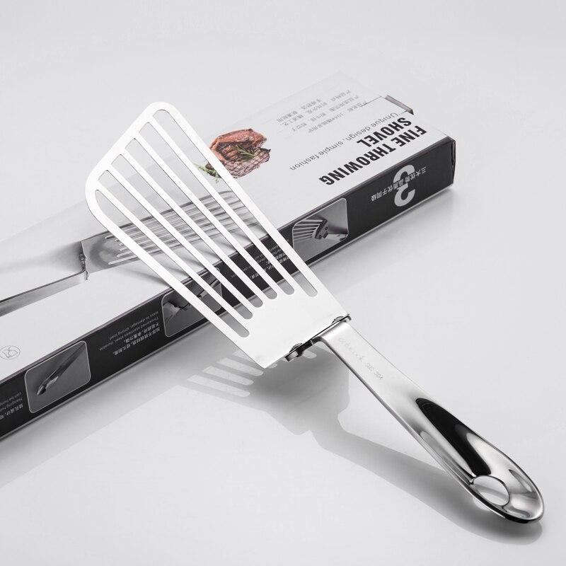 1 pièces pelle à Steak frit 304 acier inoxydable poisson Teppanyaki pelle plat tarte Omelette Pizza crêpes outils de haut de gamme