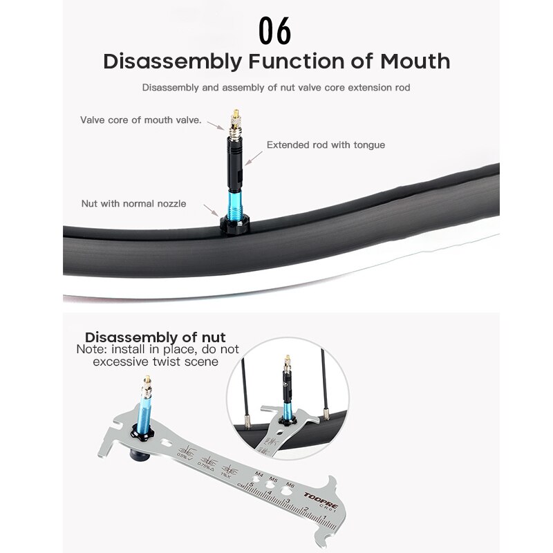 Mountain Bike Chain Measuring Ruler Wear Measuring Device Measuring Chain Ruler Caliper Inspection Tool