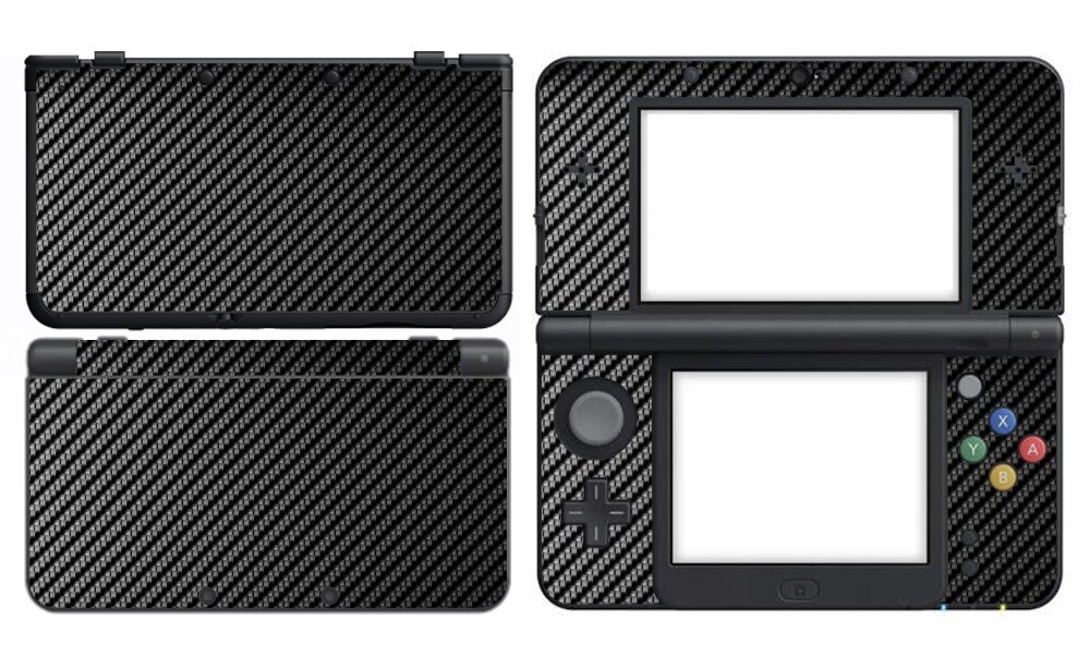 Zwarte Carbon Vinyl Skin Sticker Protector voor Nintendo 3DS skins Stickers