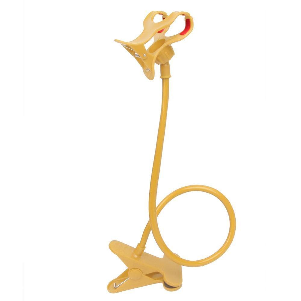 Universal Cell Phone holder Flexible Long Arm lazy Phone Holder Clamp Bed Tablet Car Mount Bracket For iPhone XS X Samsung: Yellow