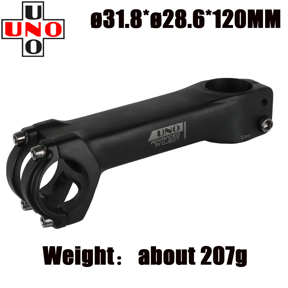 Uno cykelstam ultralätt racercykelstam gaffel -7 grader 28.6mm 31.8mm 70/80/90/100/110/120mm mountainbike cykel kalloy: Ljusgrå
