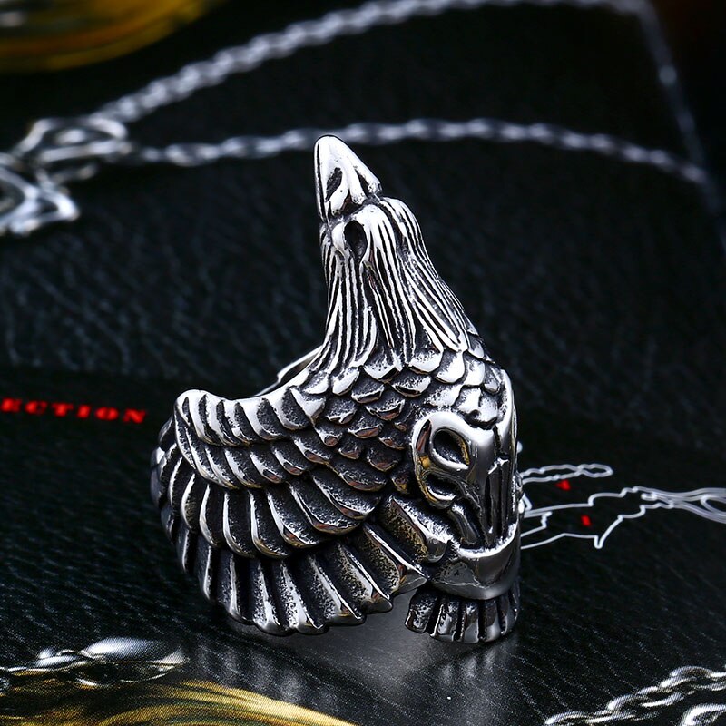 HAODUOO Star Wars Ring - Raumschiff Design Aus 316L Edelstahl