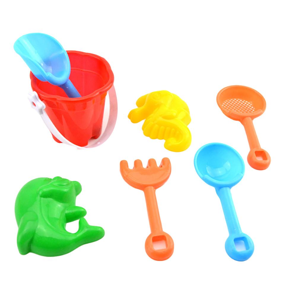 7 stk mini børn strand sand rive spand kit skovl forme have sandkasse legetøj til børn