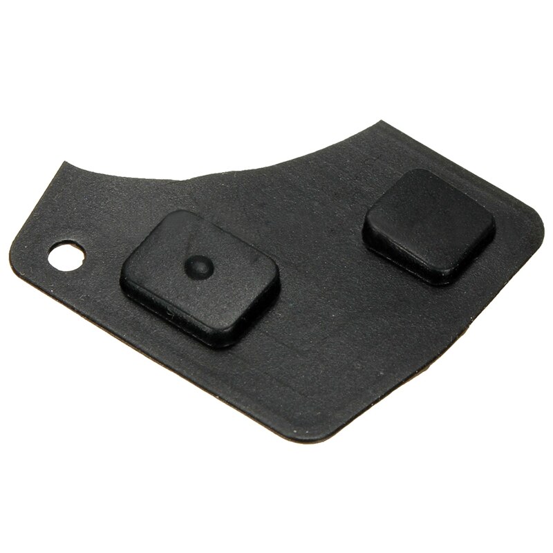 2pcs 2 Button Replacement Remote Key Fob Repair Switch Rubber Pad For Toyota Car