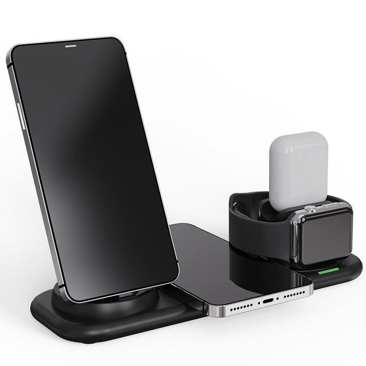 9 In 1 Schnelle Drahtlose Ladegerät Docking Station für IPhone 13 12 11 Pro Apple Uhr Airpods 3 2 1 USB Typ C Android Lade Dock: 9 in 1 charger