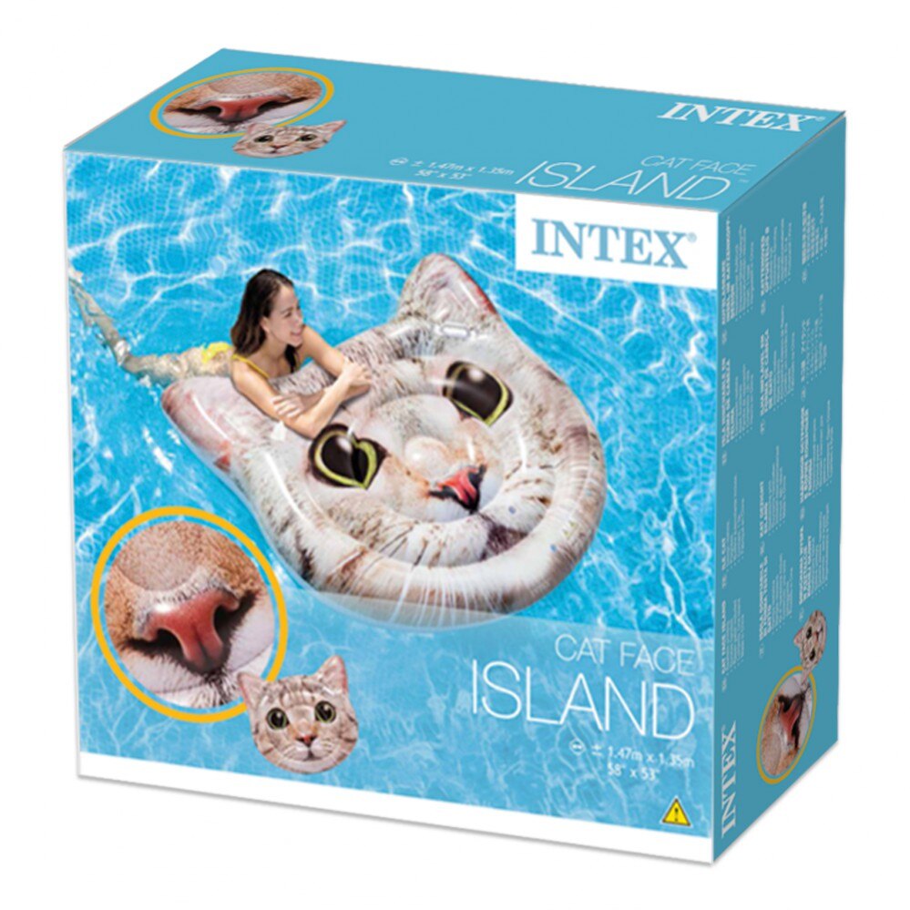 Colchoneta INTEX Gato hiperrealista con asas