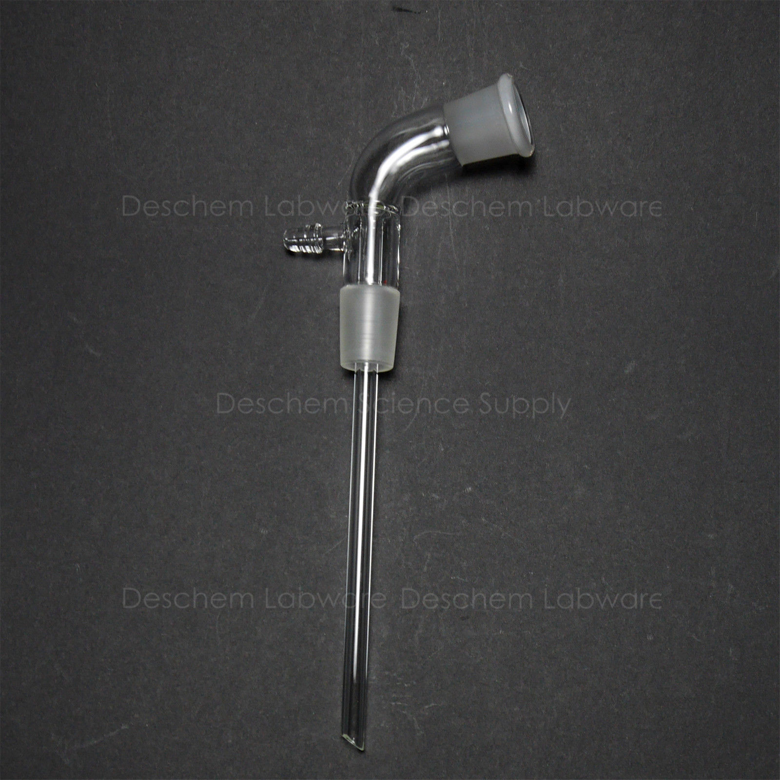 24/29, Glas Vacuüm Opstijgen Adapter Met 150mm Lengte Stoom Buis, Lab Glaswerk