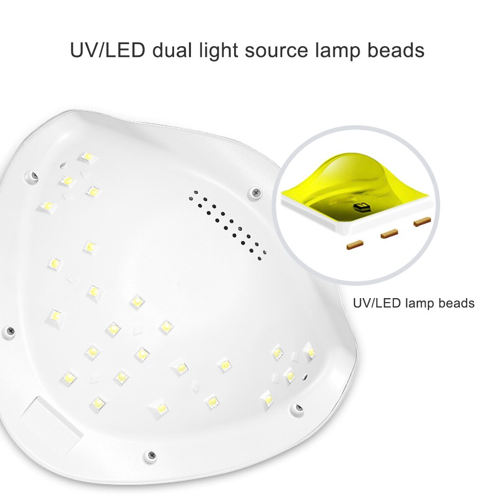 SUN 5 lámpara LED UV secado rápido secador de uñas 54W/48W lámpara de hielo secado Gel herramienta de manicura 24 cuentas LED para todo Gel
