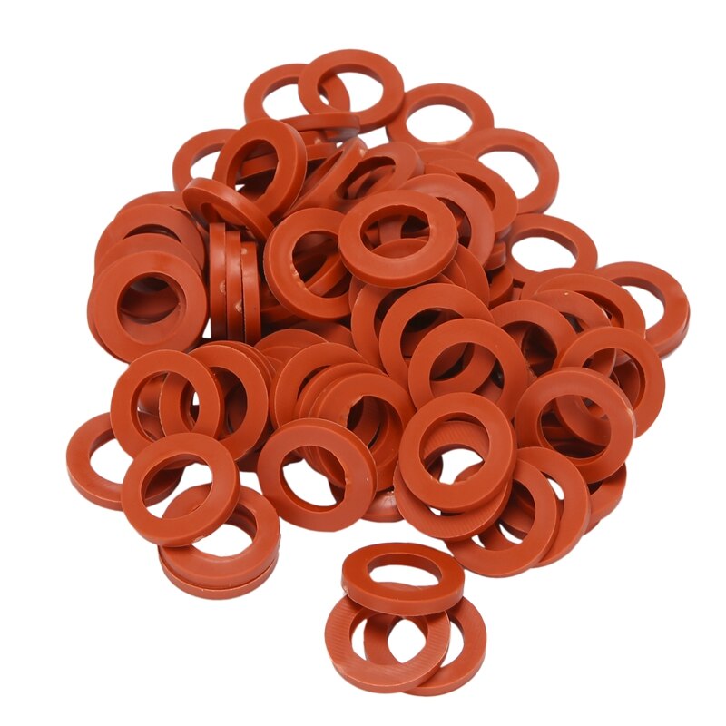 Outdoor Garden Hose Rubber Washer Gasket, 90Pcs Red O-Rings Rubber Washer Gasket Combo Pack For 3/4Inch Garden Hose And Water Fa