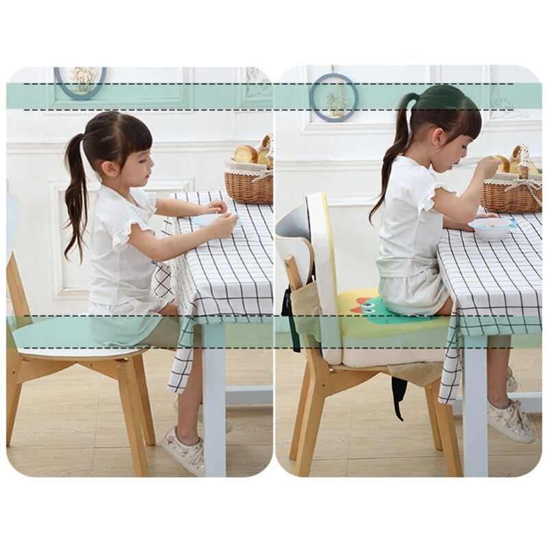 39x39x5cm Toddler Cartoon Animal High Chair Seat Booster Baby Increasing Cushion G99C