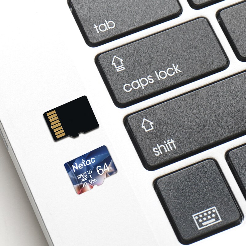 Netac-tarjeta Micro SD P500, 32GB, 64GB, tarjeta Flash SD/TF, tarjeta de memoria U3 V30 Class 10, tarjeta TF para cámara de teléfono,