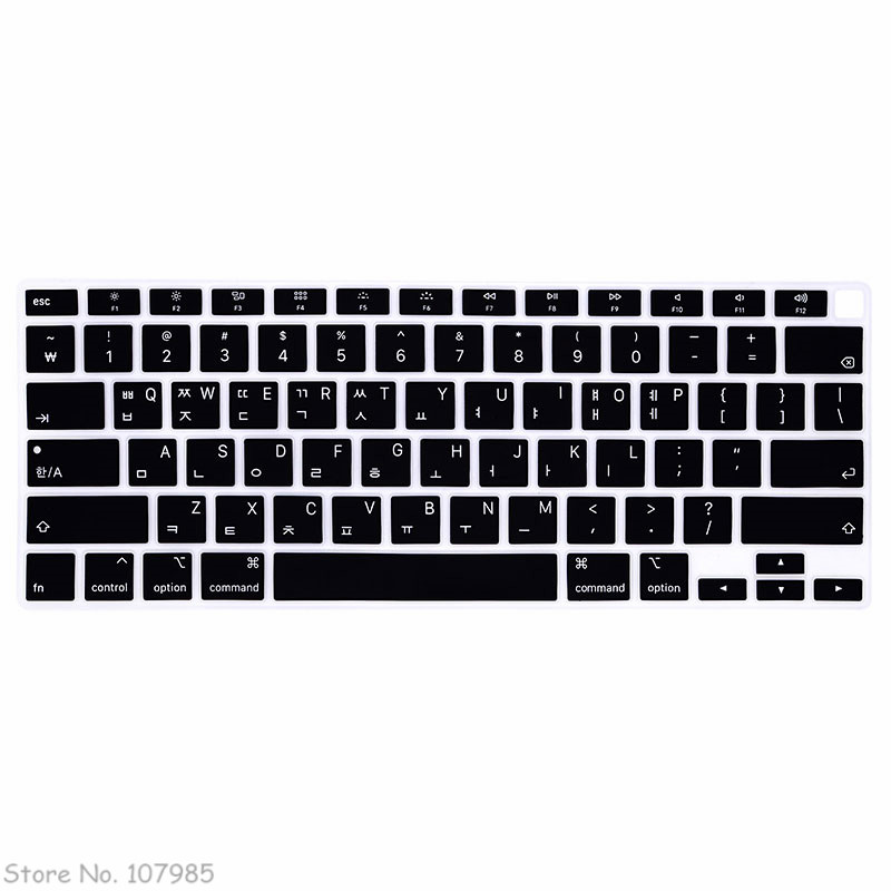 Korean Language US Layout Laptop Silicone Keyboard Cover Skin For MacBook Newest Air 13 Touch ID A2179 M1 A2337 Release)