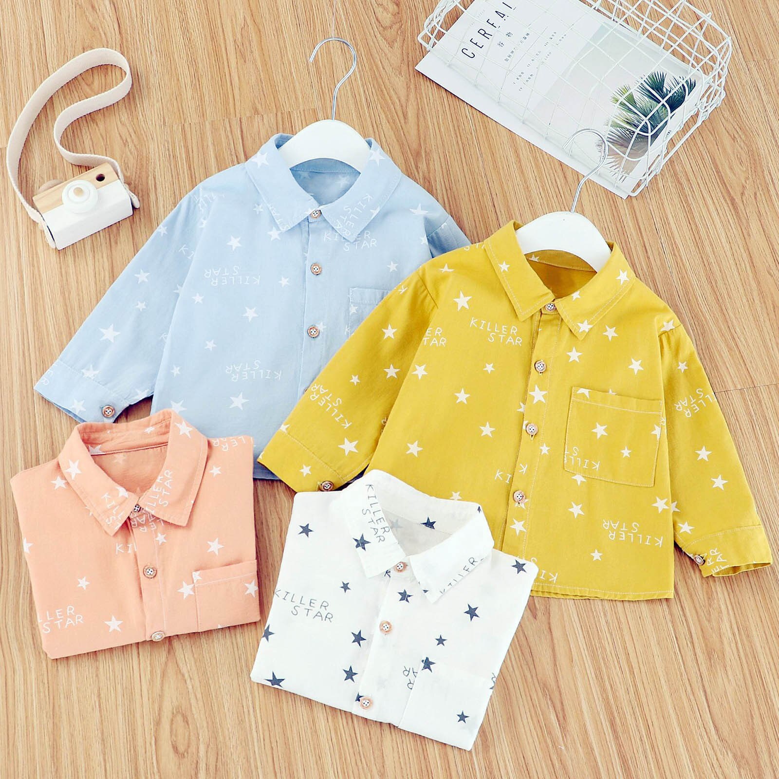 Peuter Kids Baby Jongens Shirts Kleding Lange Mouwen Brief Print Tops Shirt Blouse Kleding Jongens Shirt Vogue Baby Kleding