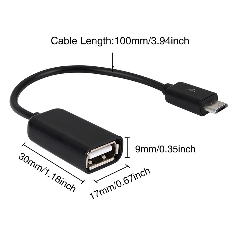 Lichtgewicht Korte Draagbare Kabel Data Kabel Micro Usb Male Naar Usb Vrouwelijke Converter Otg Adapter Voor Android Telefoon TXTB1