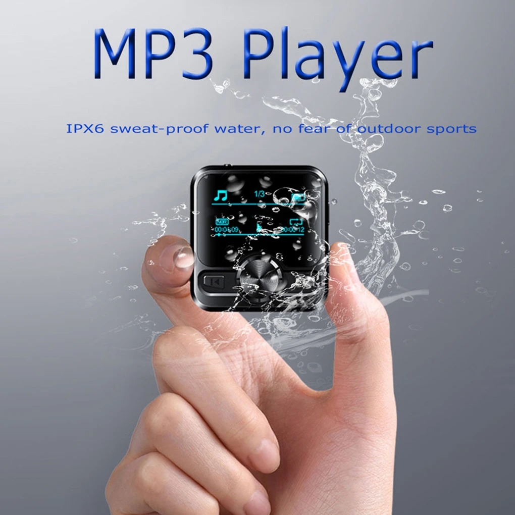 32GB IPX6 Impermeabile Bluetooth4.2 Lettore MP3 Sport portatile Walkman Radio FM Ebook HD Rumore Ridurre 4/8/16GB Registratore vocale audio