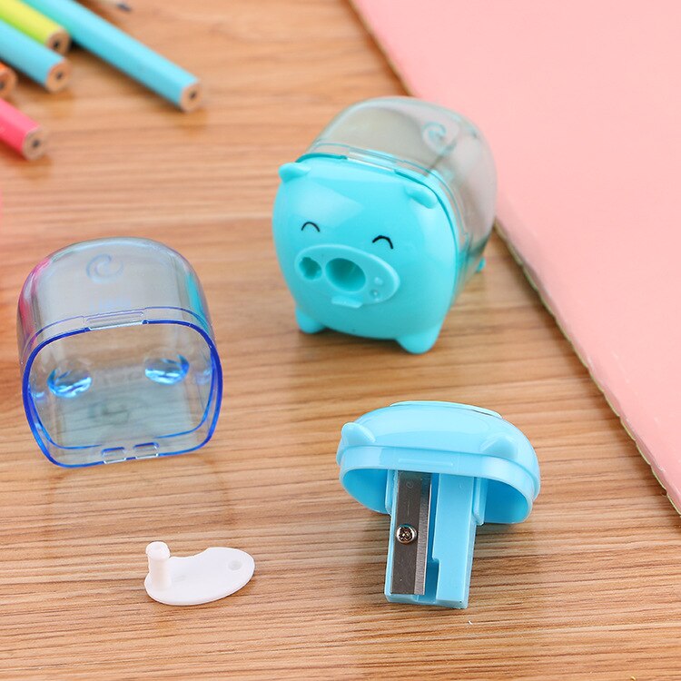 Puntenslijper Leuke Leren Briefpapier Puntenslijper Creatieve Student Award Mini Piggy Puntenslijper