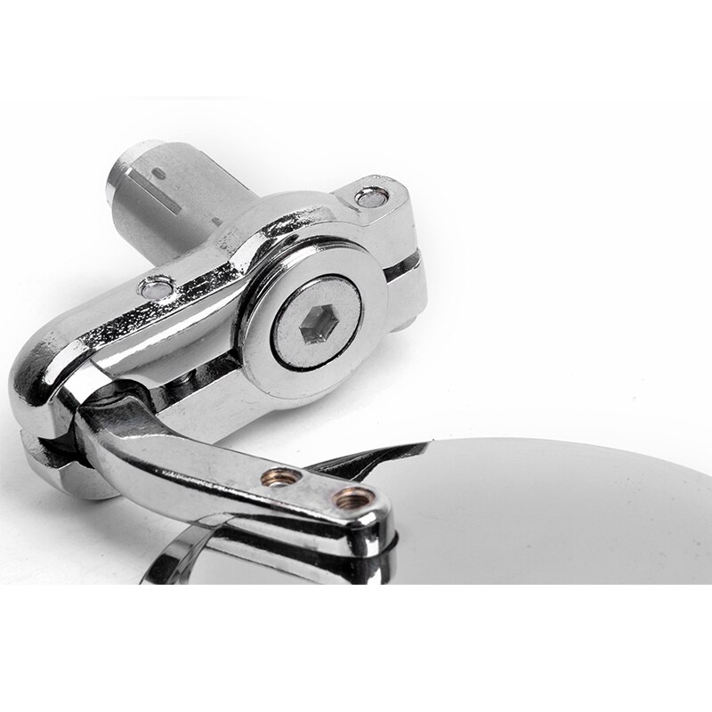 2 stücke Silber Motorrad Spiegel moto bike Schwarz Runde Billet Bar End Spiegel 7/8 "Rückspiegel Rückspiegel spiegel