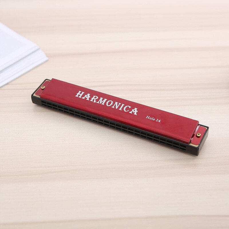 c double row harmonica beginners children introductory students practise self-taught adults play a musical instrument: Burgundy