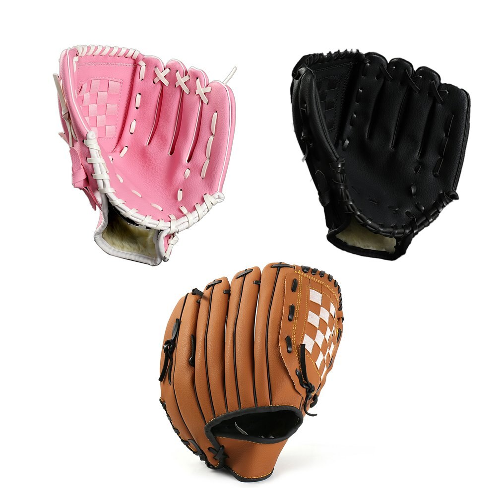 Outdoor Sports Baseball Glove Softball Practice Equipment Size 9.5/10.5/11.5/12.5 Left Hand for Adult Man Woman Training