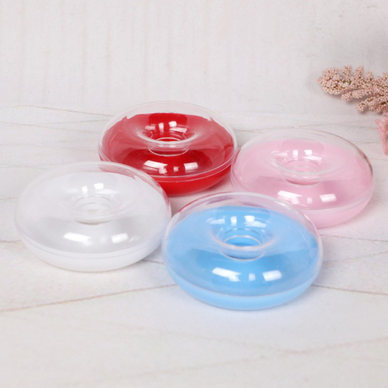 6 stk plastik donut slik baby shower plastik kasser bryllup baby fuldmåne fest slik snacks favor boks