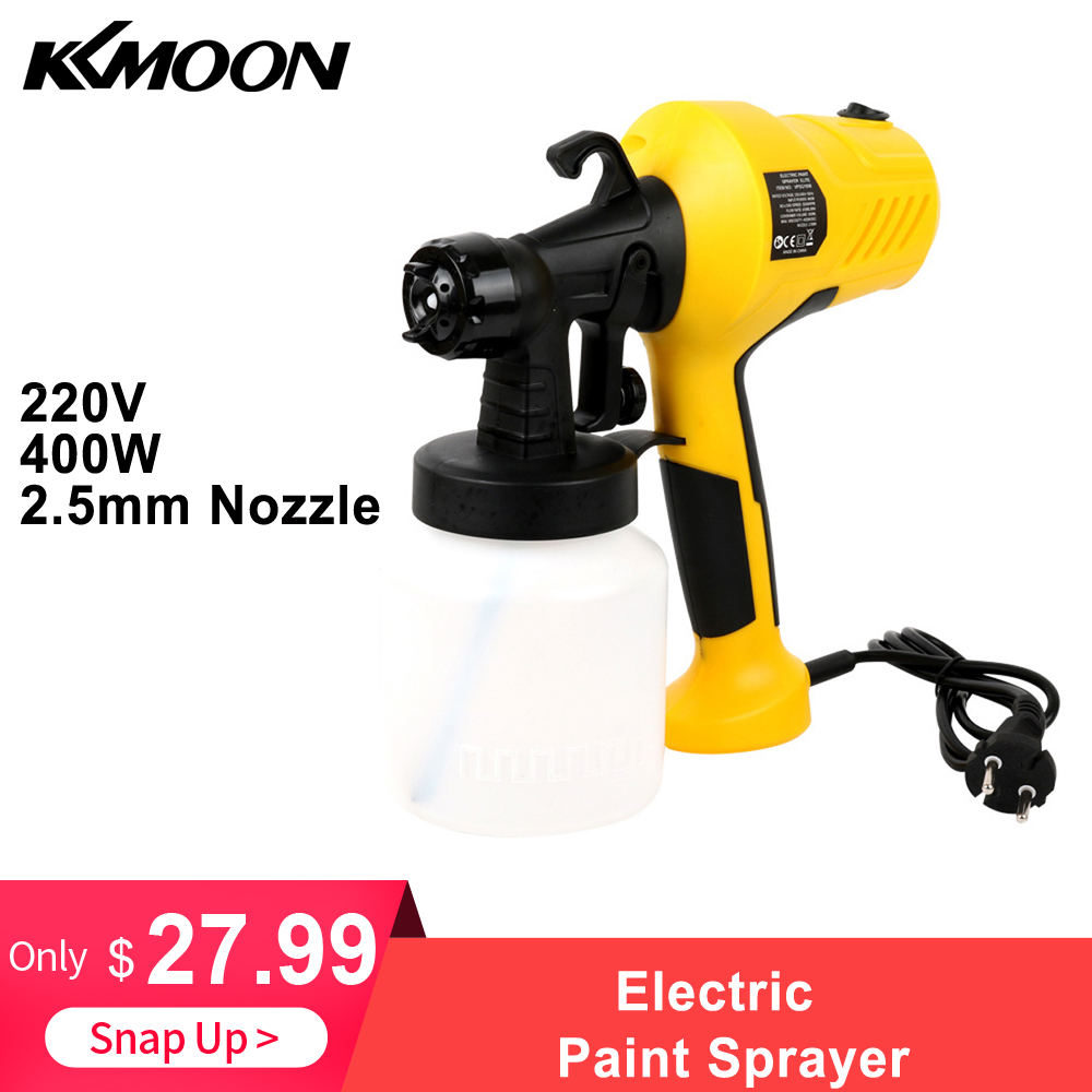 220v 400w sprøjtepistol højeffekt elektrisk malersprøjte til hjemmet til maling af biltræmøbler med sprøjtekop