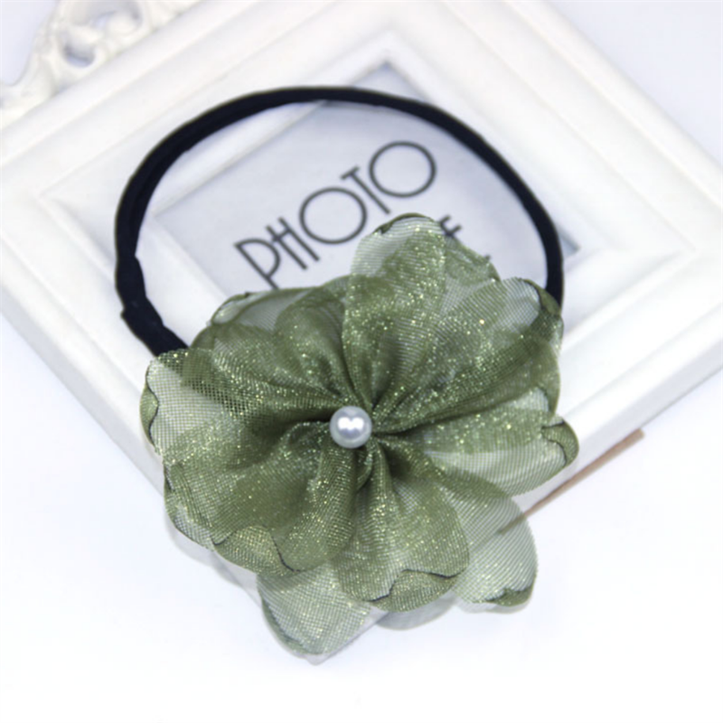 Women Easy Hair Bun Maker Floral crystal Donut Updo Hair Stick DIY Plate Hair Bendable Hairband Chignon Hair Accessories: Chocolate