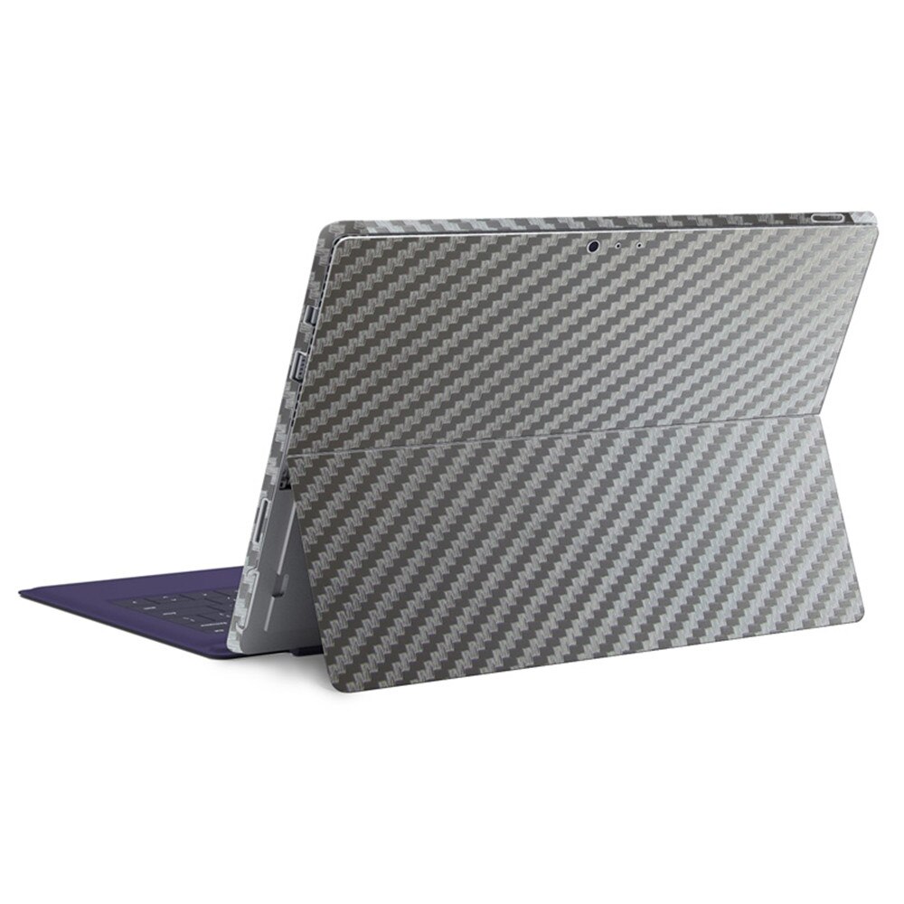 Carbon Fiber Skin Sticker Voor Surface Pro 3: Zilver