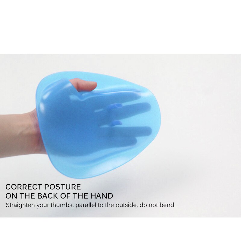 Guantes de tela para nadar, manoplas transparentes de mano, paletas de Palma de rana, para nadar, equipo auxiliar de entrenamiento