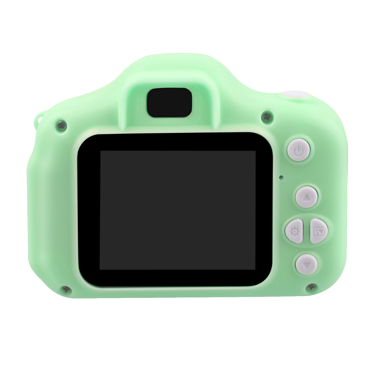Mini søde børnevideokamera genopladeligt digitalkamera med 2 tommer skærm til børnefødselsdag udendørs leg: Grøn