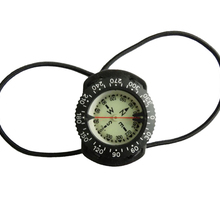 Boussole de plongée sous-marine avec support élastique, Micro boussole Attachable, accessoires de plongée largement utilisés