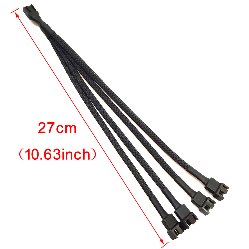 4Stift PWM Fan Splitter Adapter Kabel 1 zu 1 2 3 4 Computer CPU Fan Splitter PC Fan Verlängerung Energie kabel