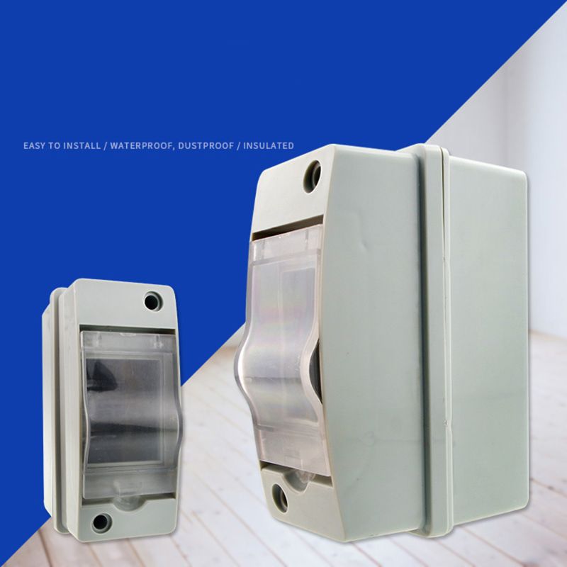 2 Ways Household Illumination Electrical Distribution Box Waterproof with Cover 449C