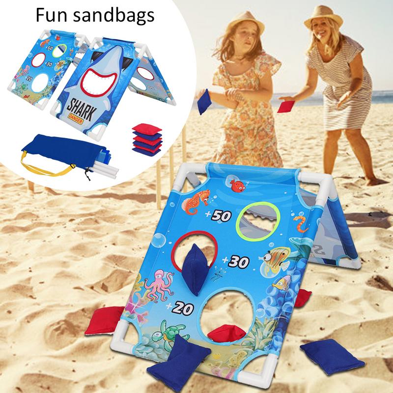 Spaß Sandsäcke Spiel einstellen Sport Sandsack Bord 1 einstellen Cornhole Bretter Mit 6 Bohne Taschen freundlicher Sport Spielzeug Werfen Spiel mit Eltern
